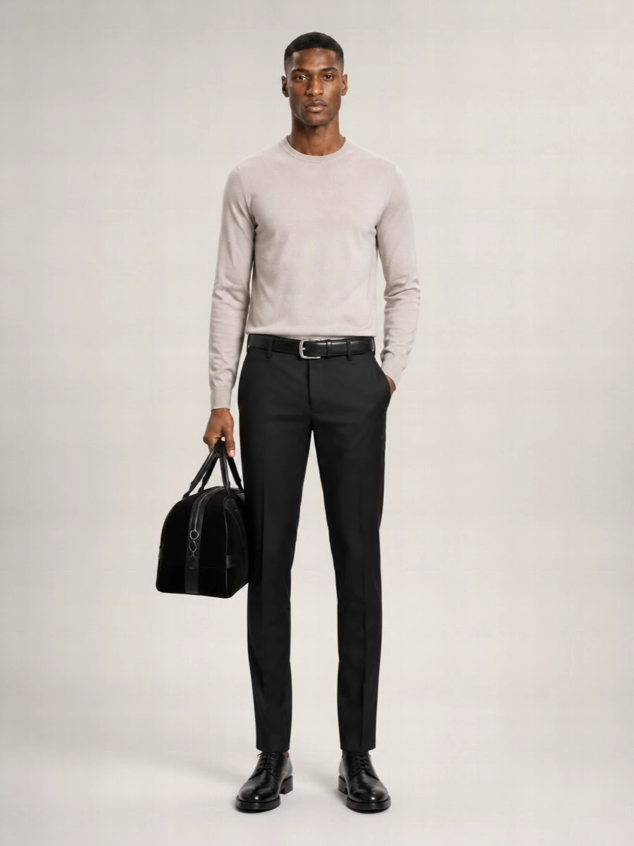 Dondup Virgin Wool Tailored Trousers