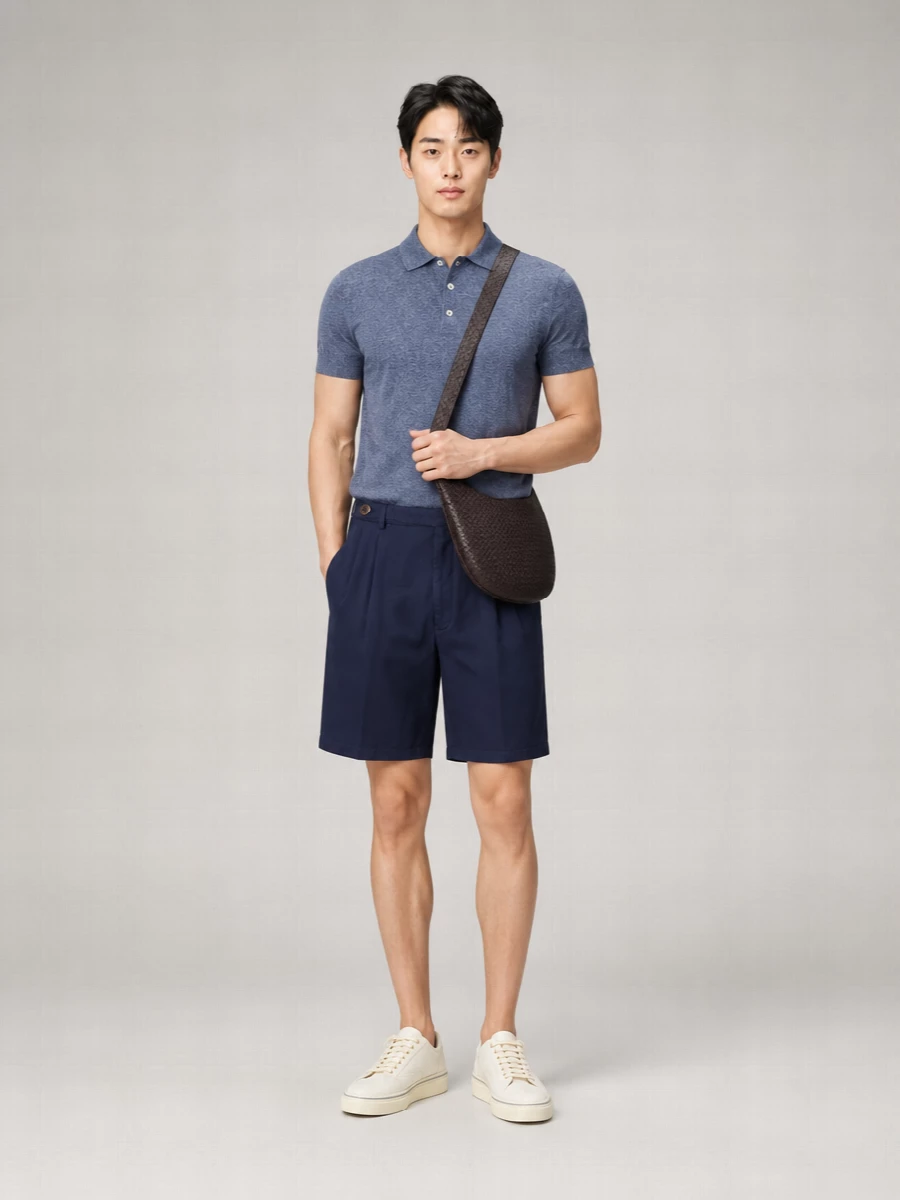 Brunello Cucinelli Linen And Silk Polo Shirt