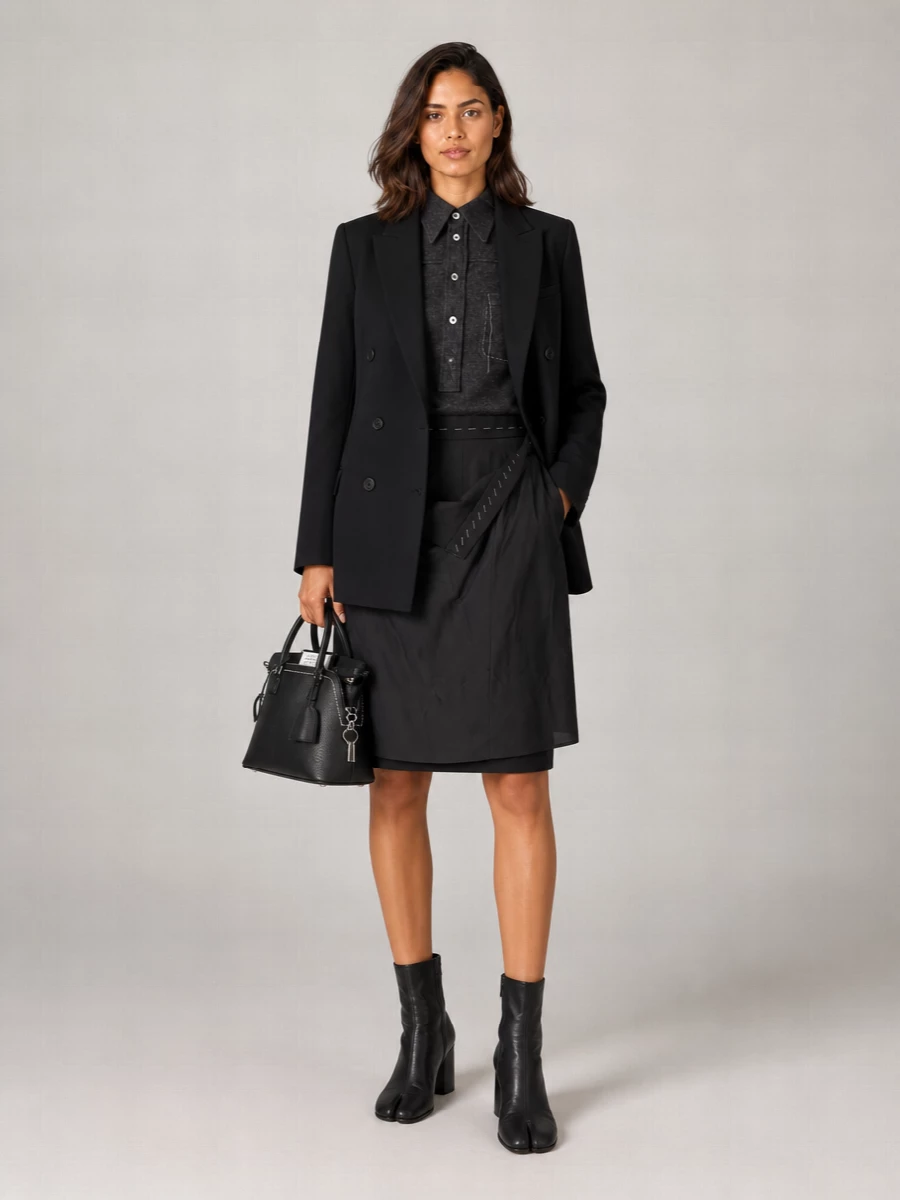 Maison Margiela Wool Double-Breasted Blazer