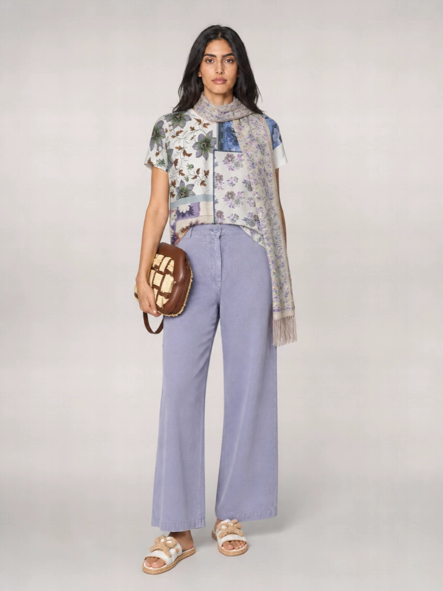 Weekend Max Mara Silk Printed T-Shirt