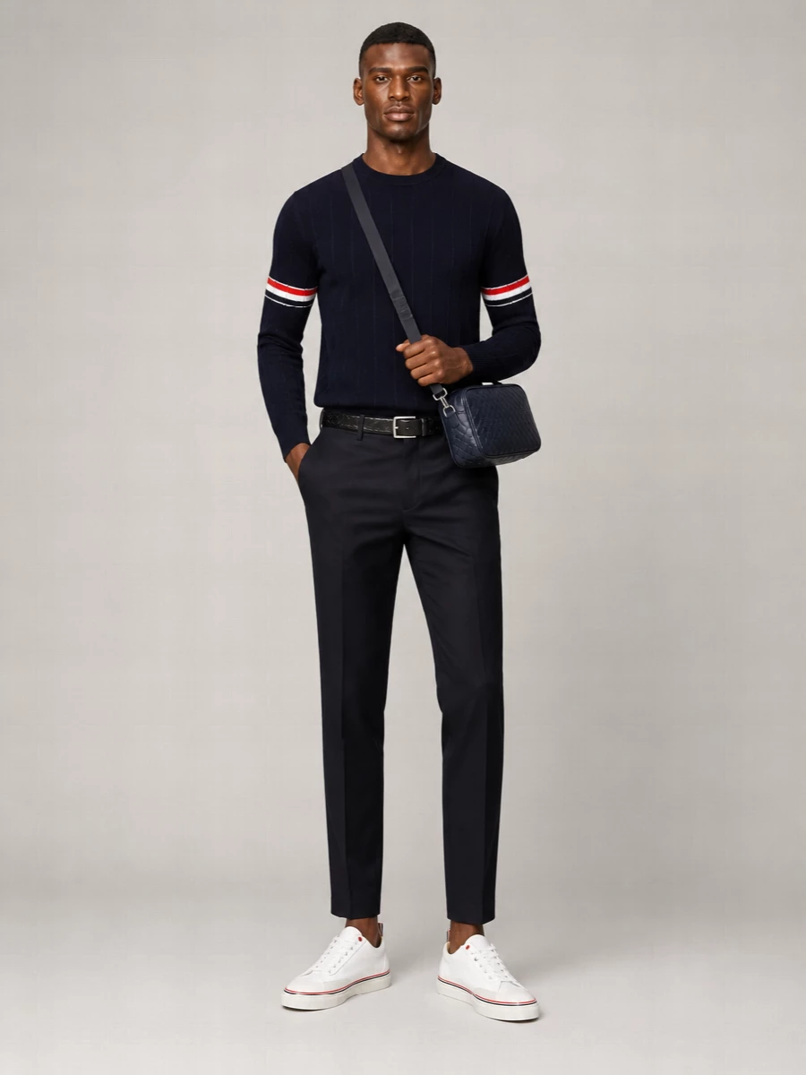 Thom Browne Wool Crewneck Jumper