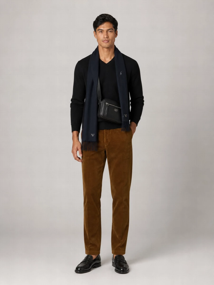 Polo Ralph Lauren Ribbed V-Neck Wool Sweater