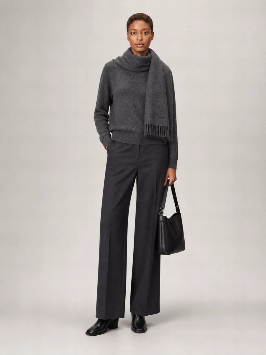 Loulou Studio Wool Blend Relaxed Fit Crewneck Sweater