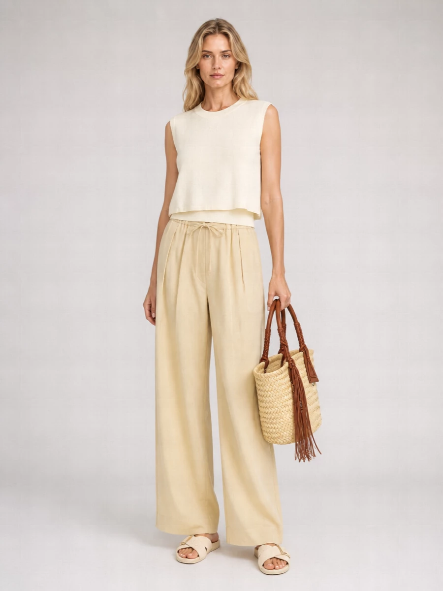 Loewe Paula's Ibiza Cotton Poplin Lounge Trousers