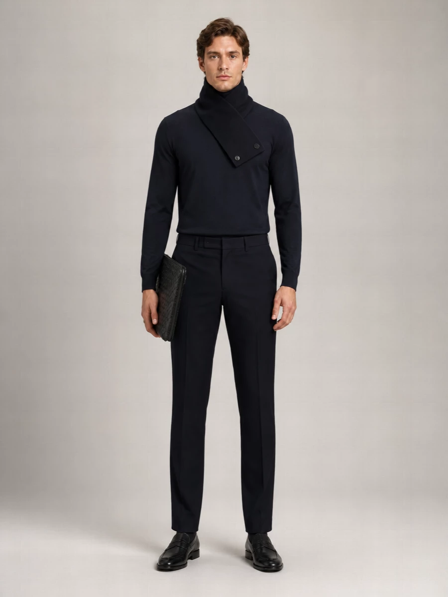 John Smedley Merino Wool Fine-Knit Turtleneck Sweater