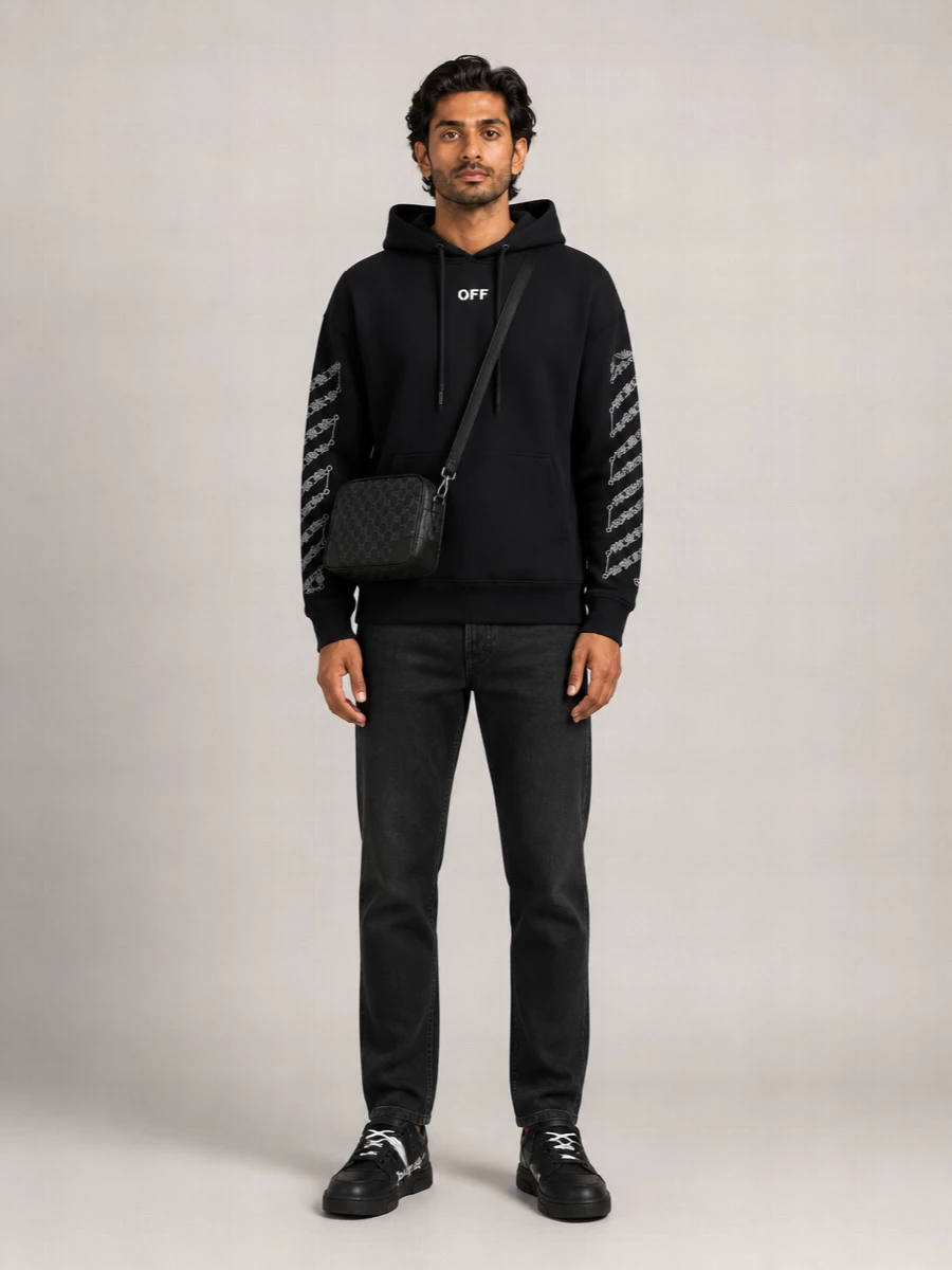 Off-White Cotton Sweatshirt