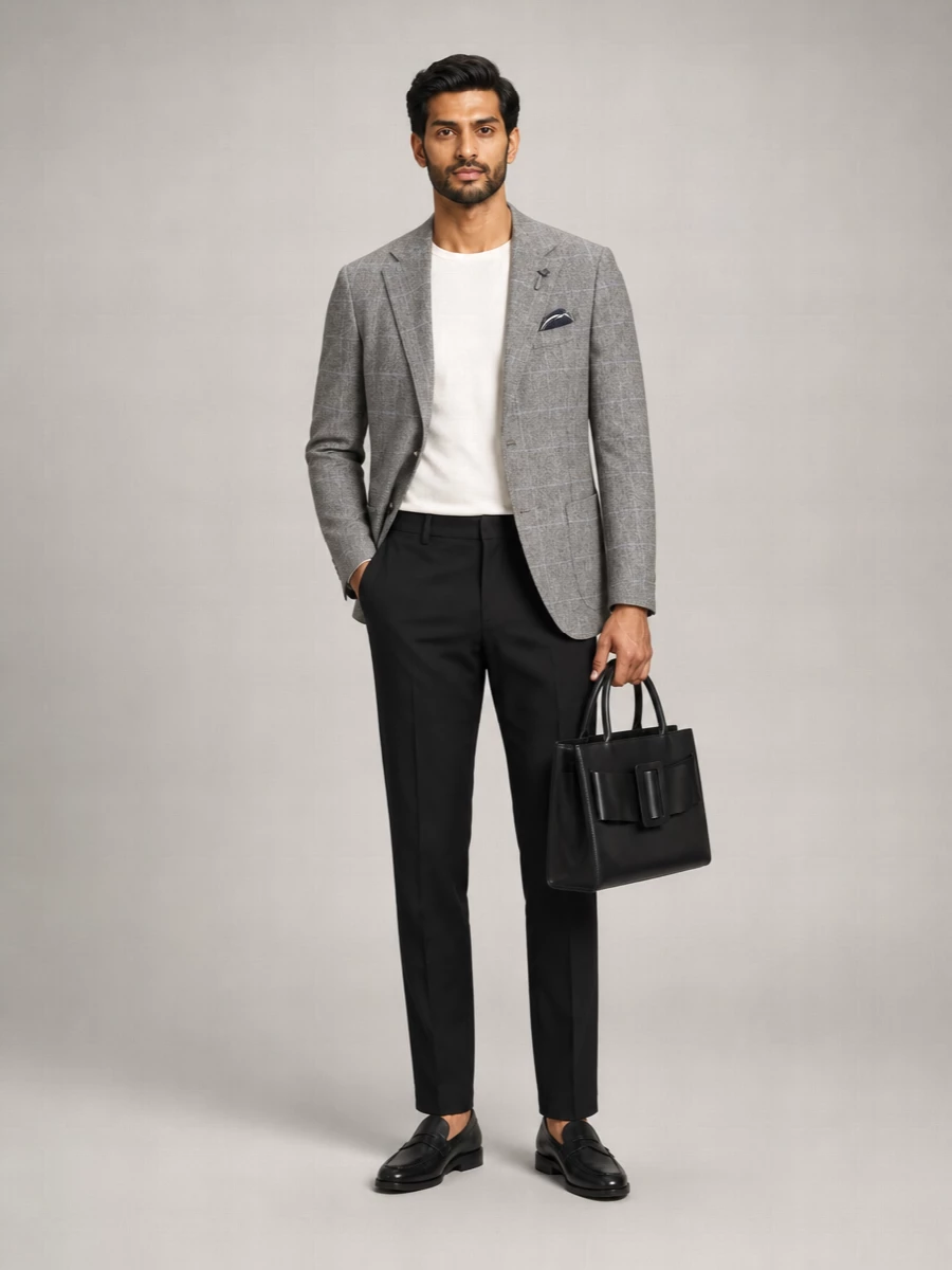 Lardini Wool Suit Jacket