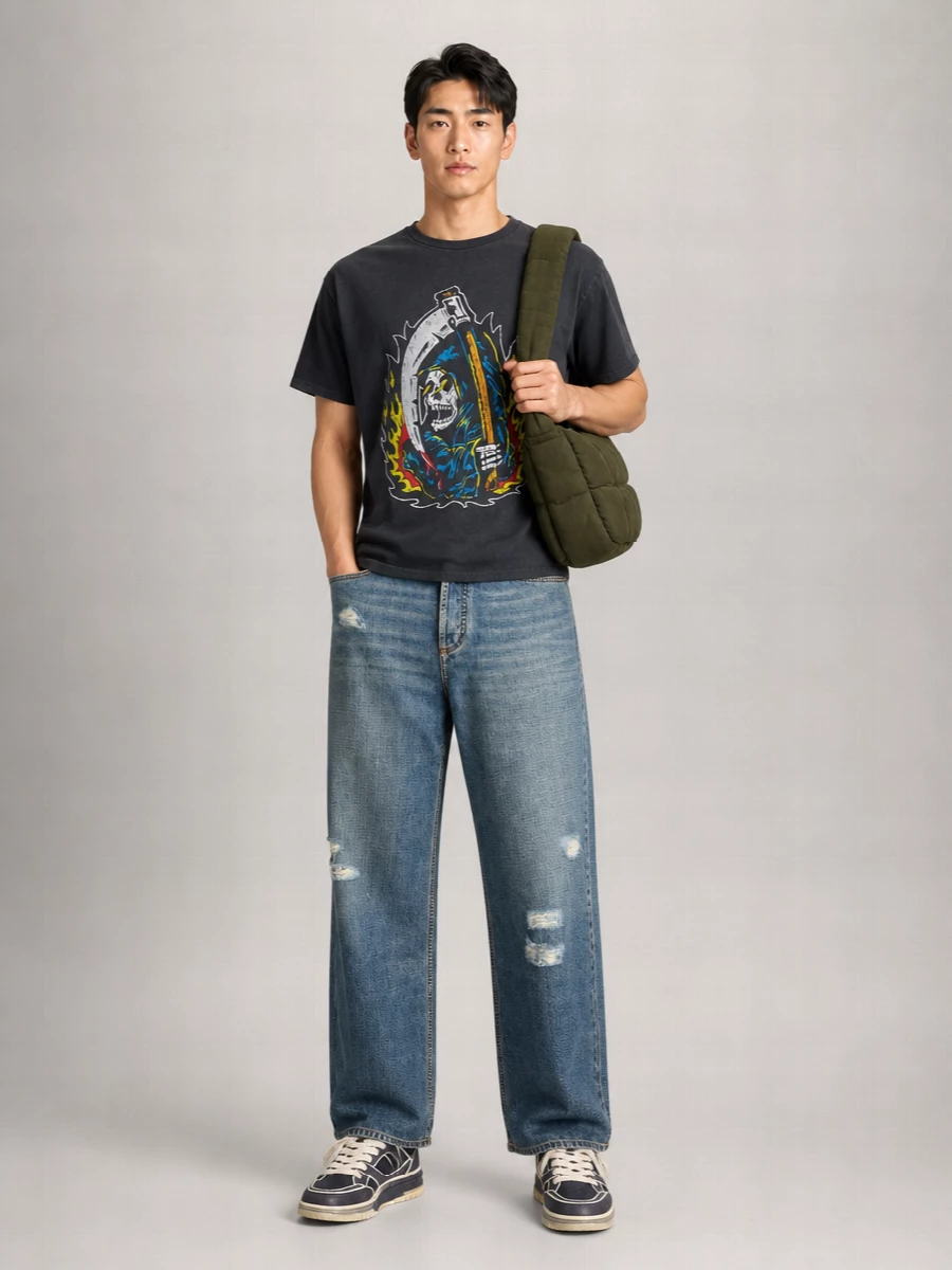Gallery Dept. Cotton Big Reaper Atk T-Shirt