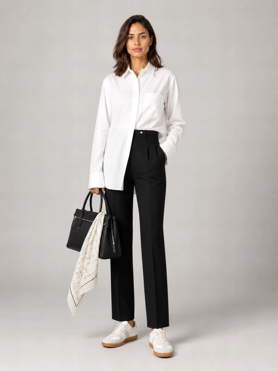 Maison Margiela Cotton Long-Sleeve Poplin Shirt