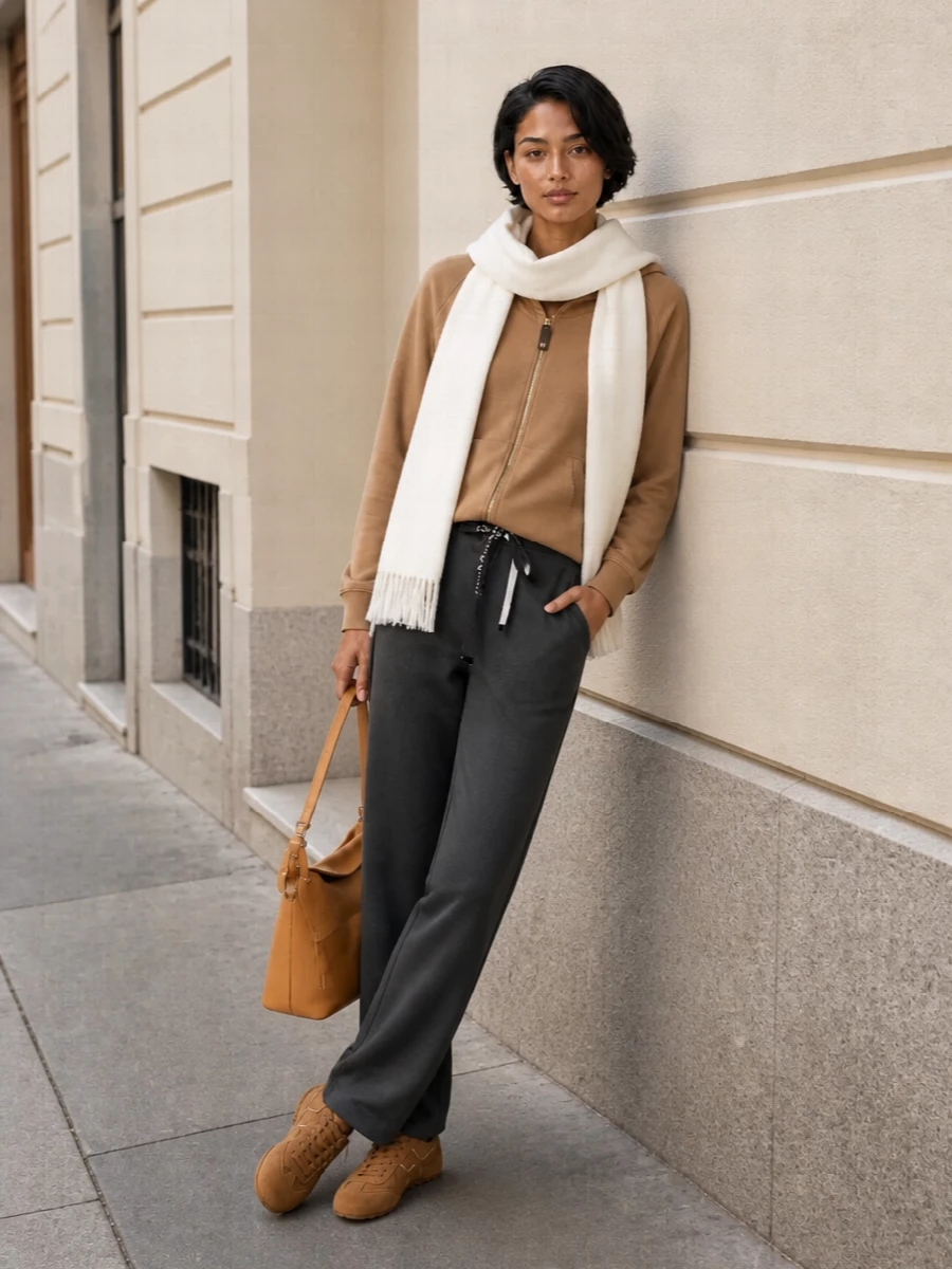 S max mara camel hoodie charcoal joggers hogan