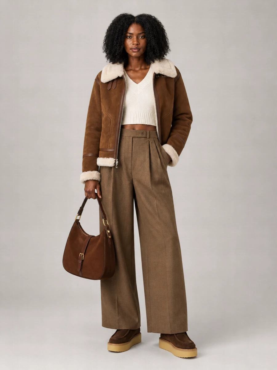 Ermanno Scervino Shearling Down Jacket