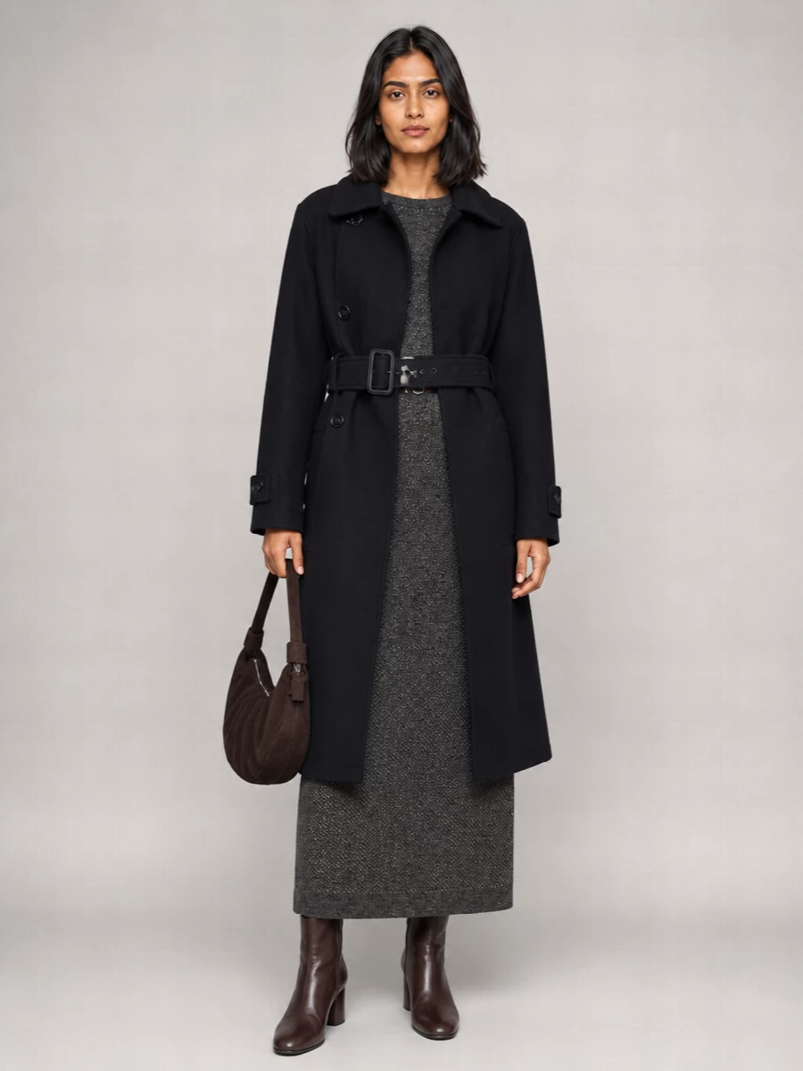Lemaire Wool Alpaca Trench Coat