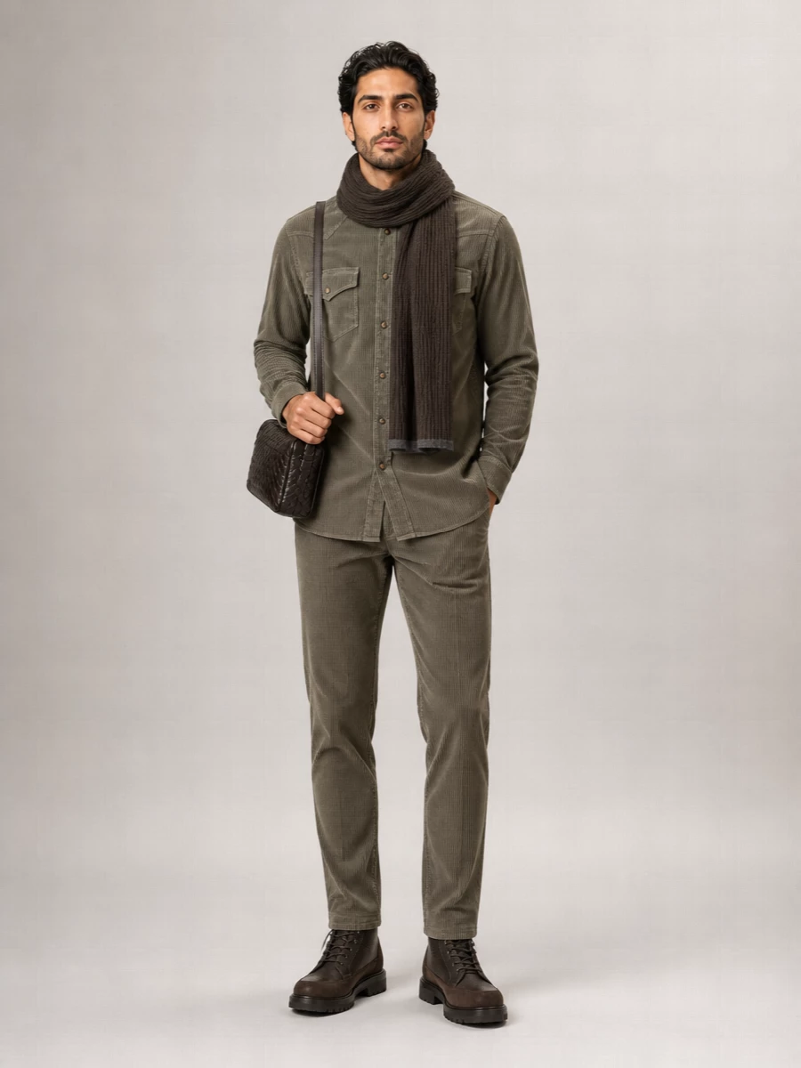 Brunello Cucinelli Corduroy Easy-Fit Shirt