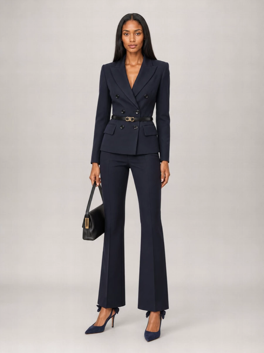 Elisabetta Franchi High-Rise Flared Trousers