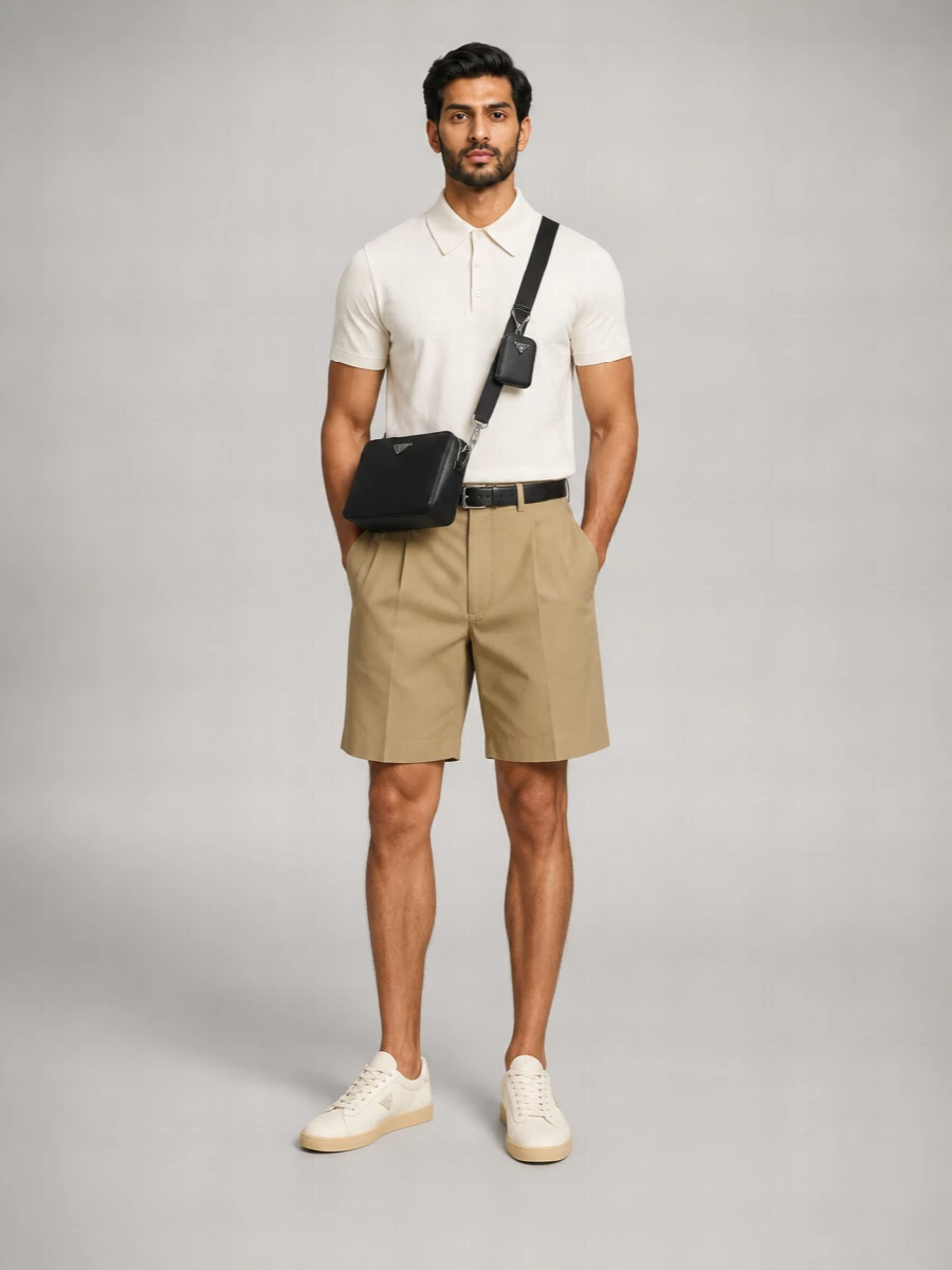 Prada Cotton Tailored Bermuda Shorts