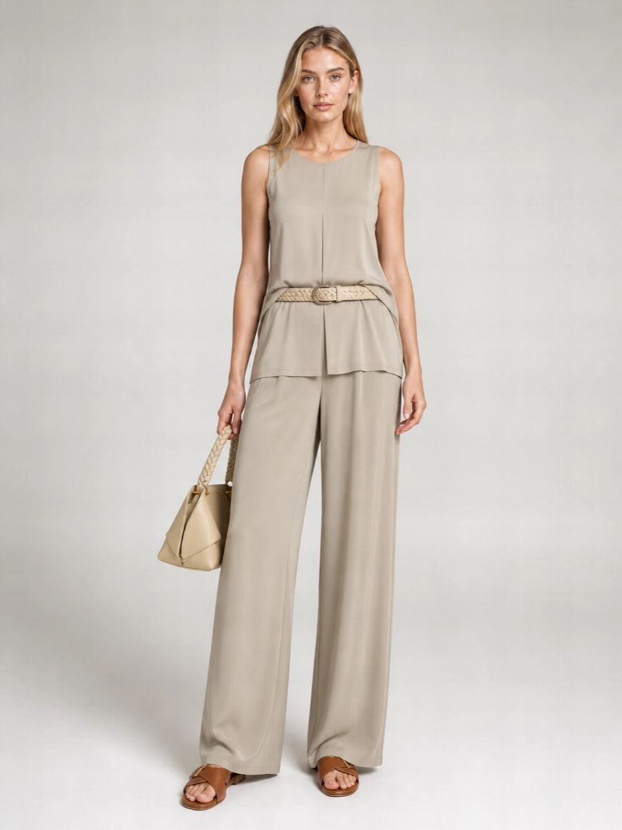 Fabiana Filippi Viscose High-Rise Wide-Leg Trousers