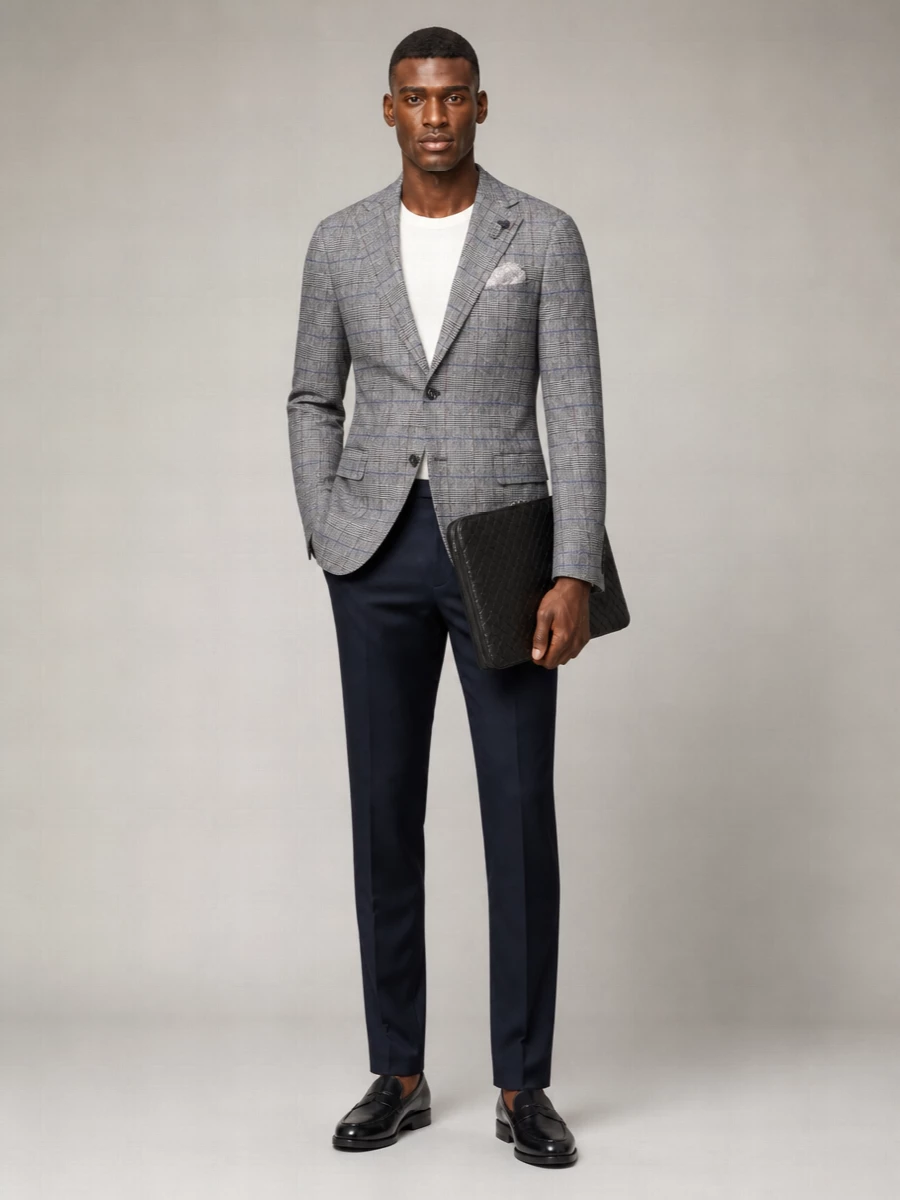 Lardini Wool Silk Suit Jacket