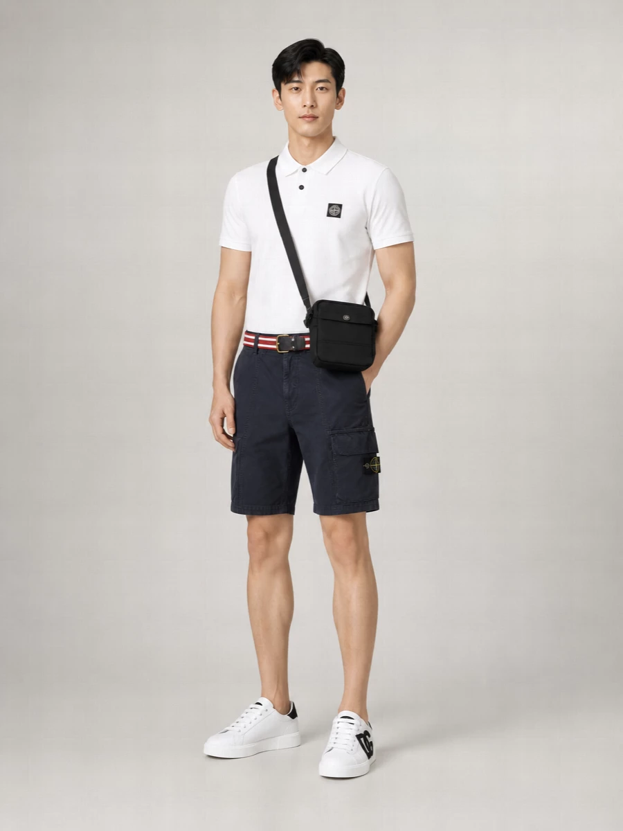 Stone Island Slim-Fit Cotton Piqué Short-Sleeve Polo Shirt