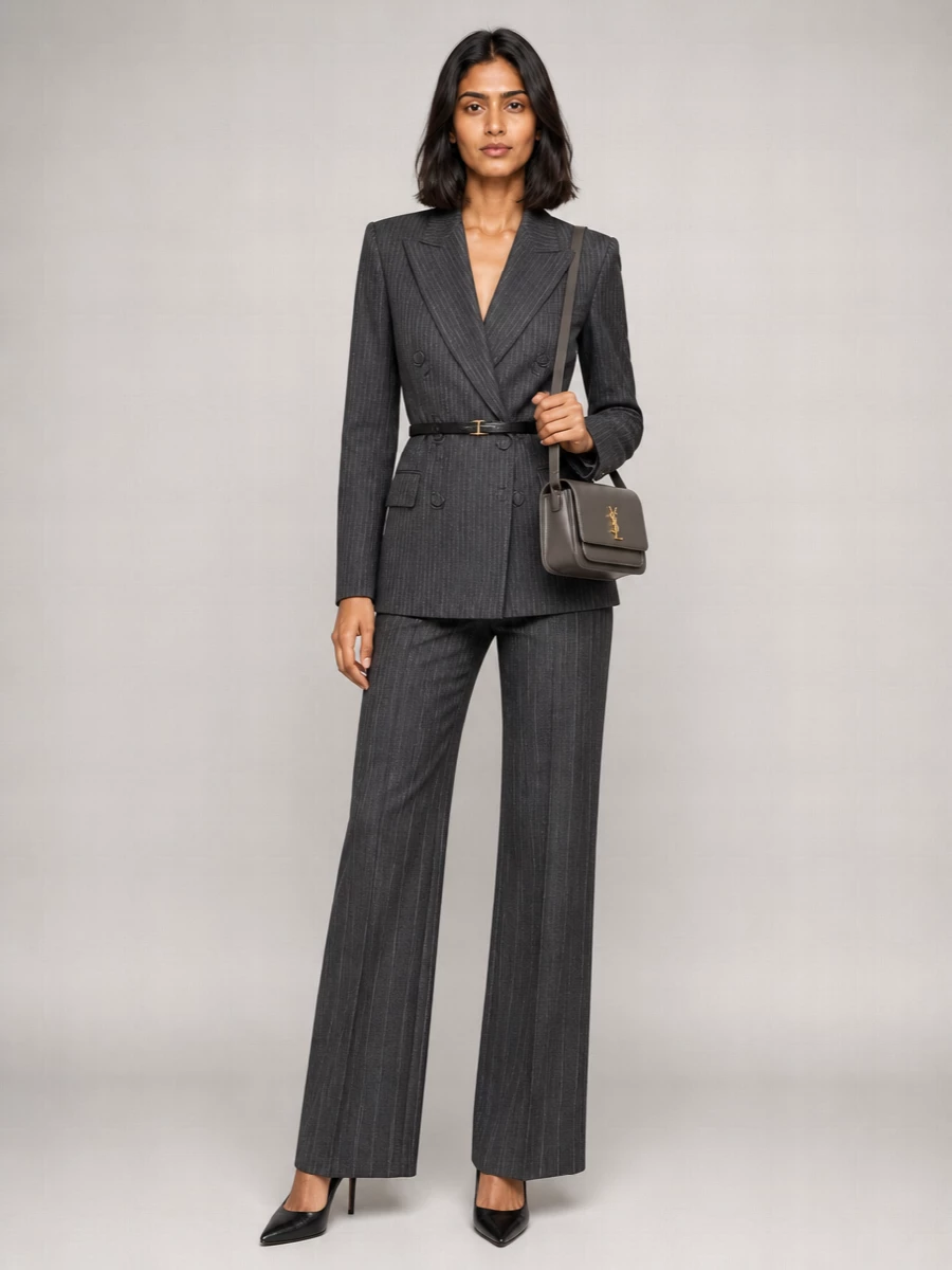 Coperni Pinstriped Double-Breasted Blazer