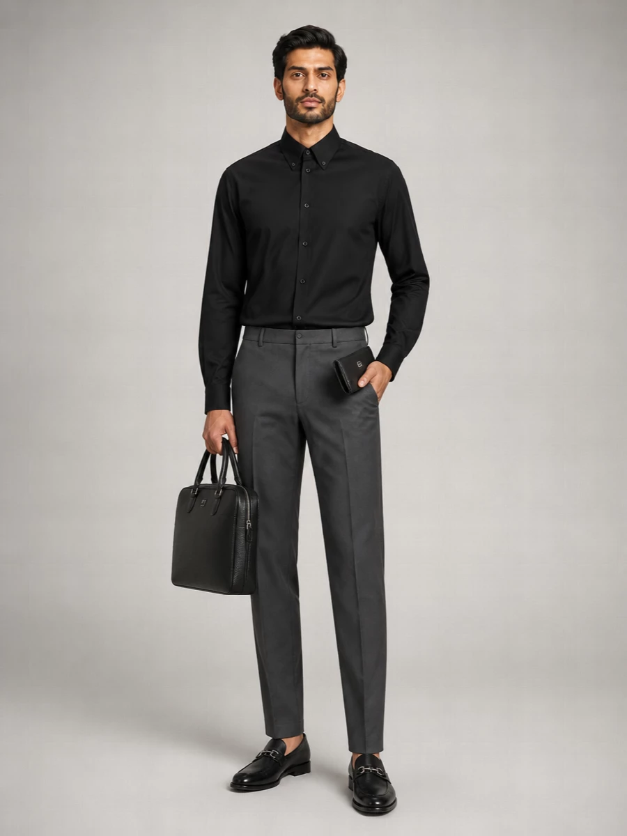 Ferragamo Calf Leather Large Briefcase