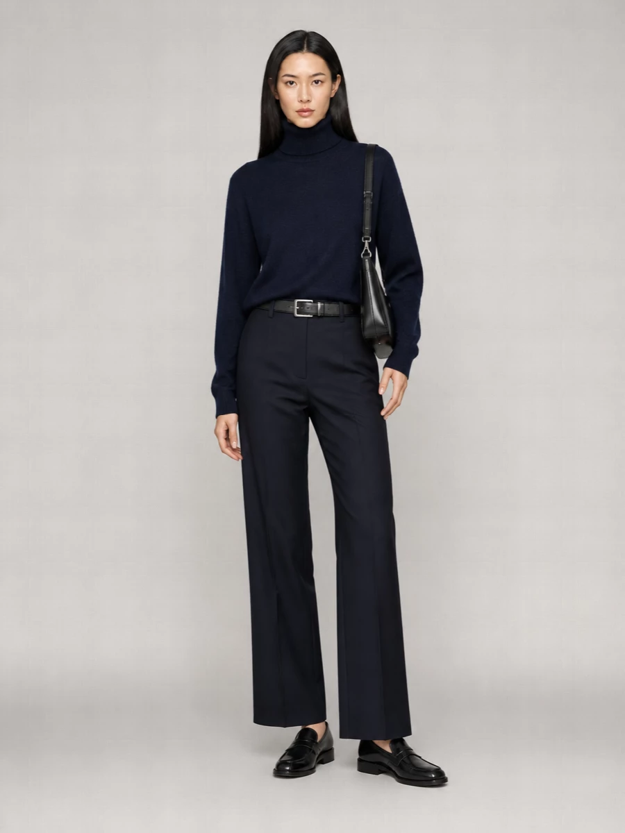 Prada Cashmere Ribbed Turtleneck Sweater