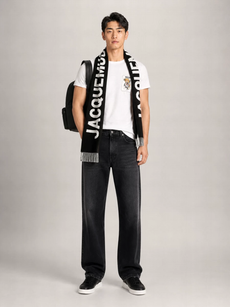 Moschino Logo Print Cotton T-Shirt