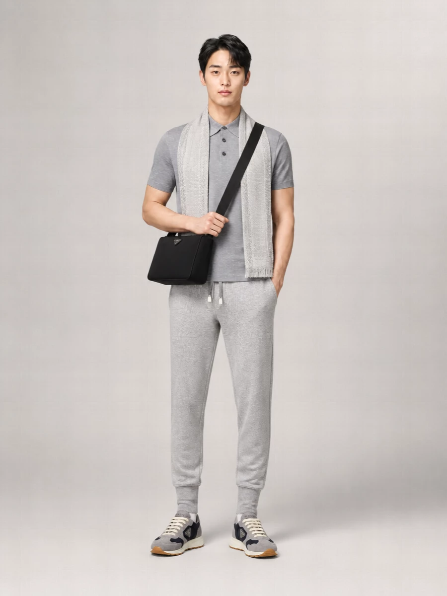 Brioni Cotton Melange Piqué Track Pants