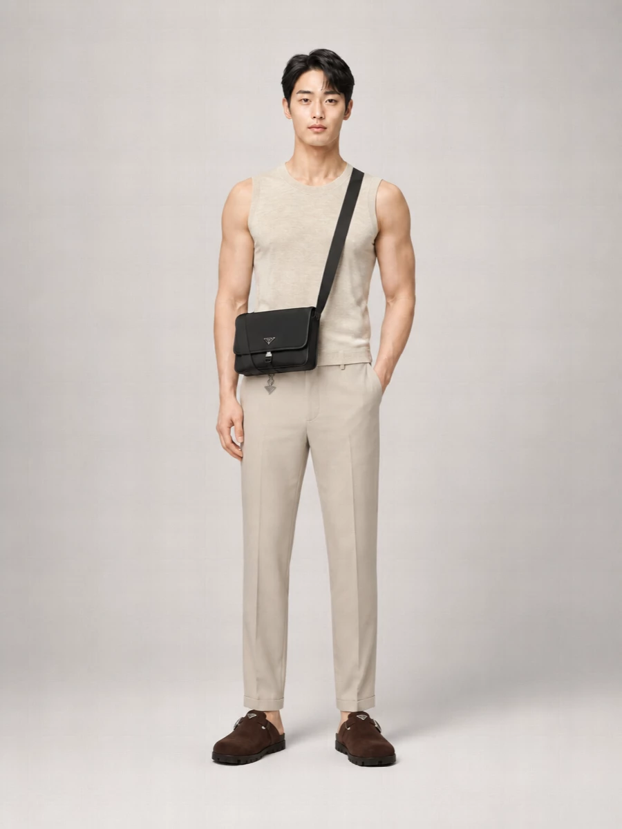 Prada Recycled Nylon Shoulder Bag