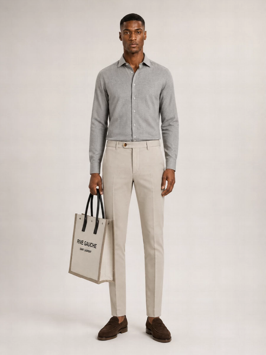 Saint Laurent Canvas Logo-Print Tote Bag