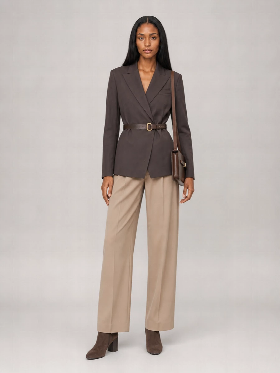 Sportmax Wool Wide-Leg Trousers