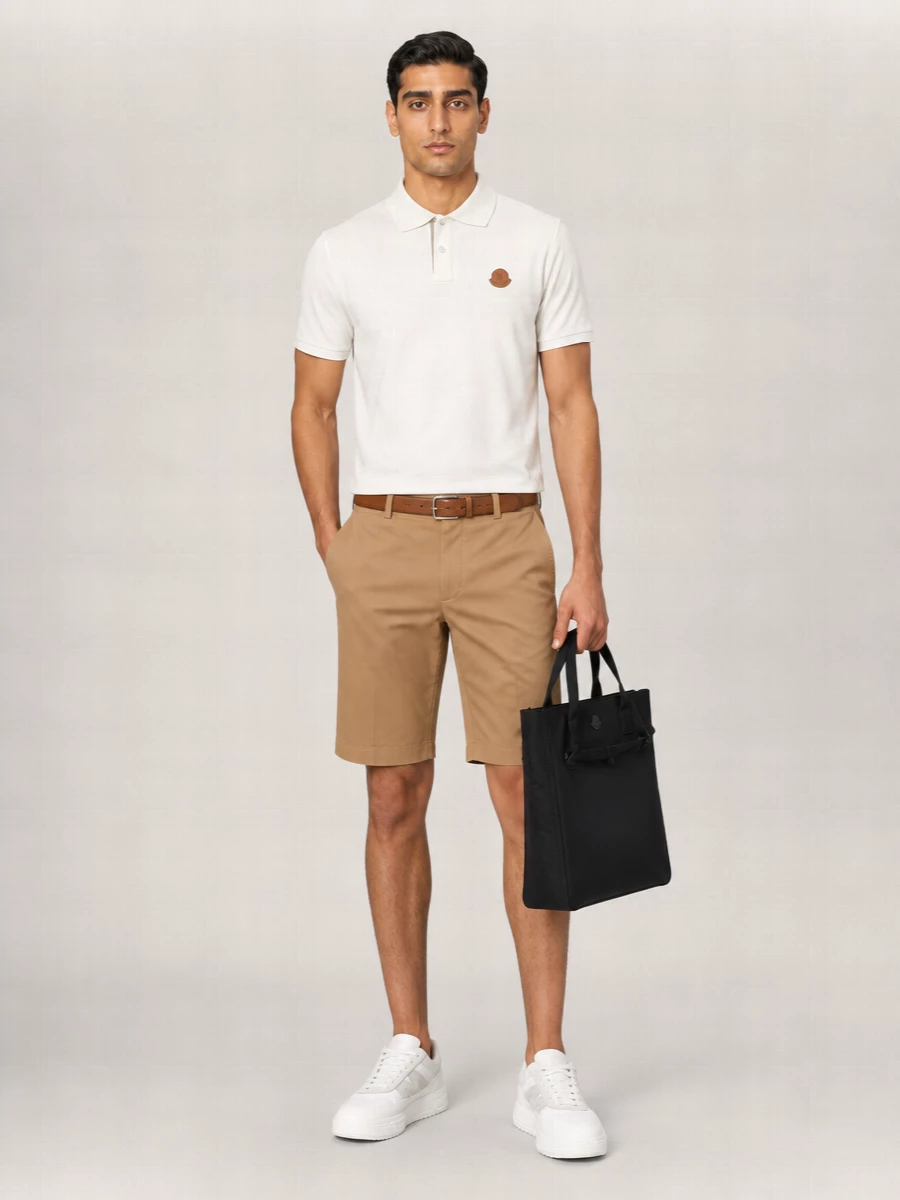 Moncler Cotton Chino Shorts