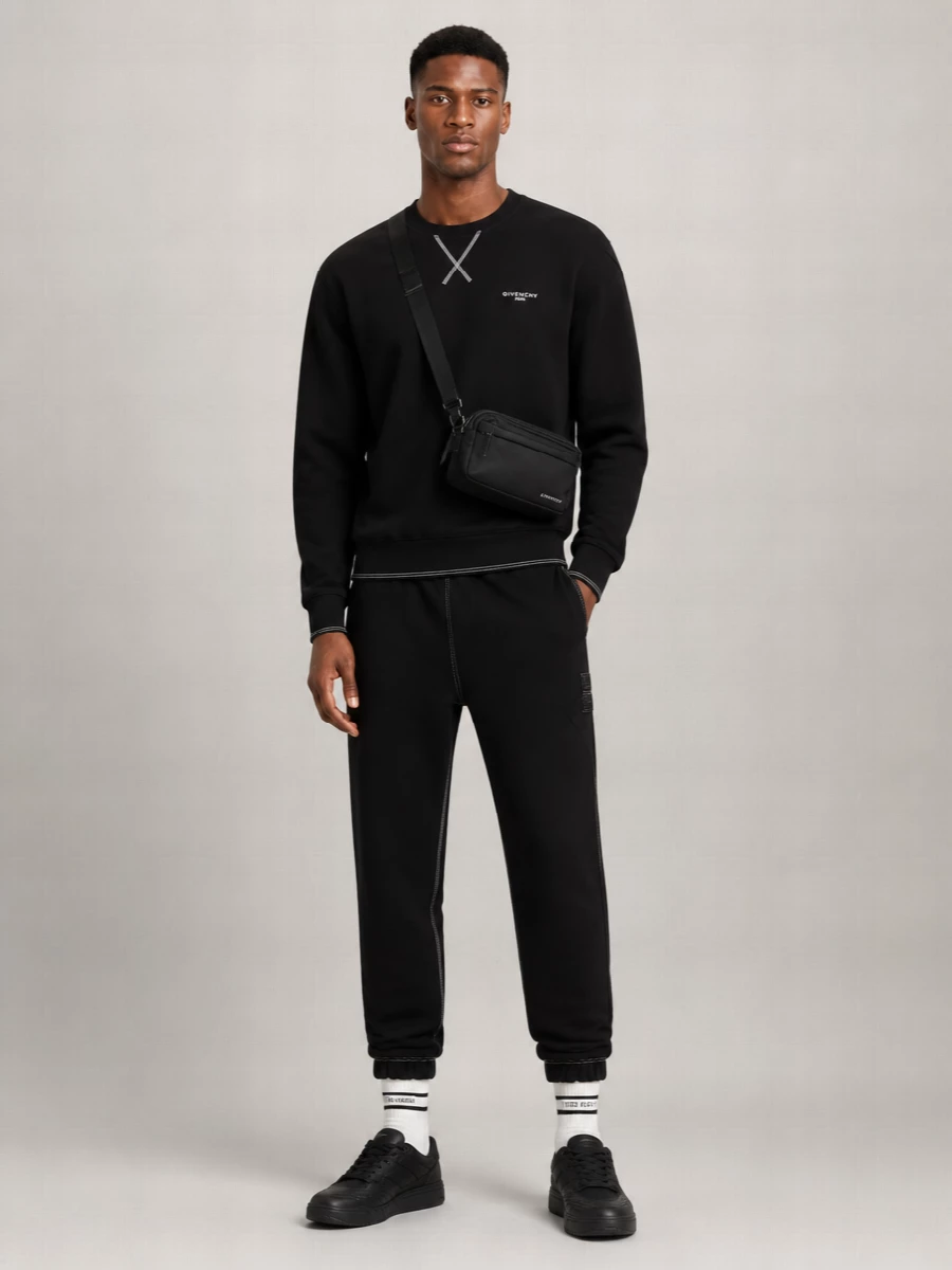 Givenchy Cotton Mid-Rise Straight-Leg Track Pants