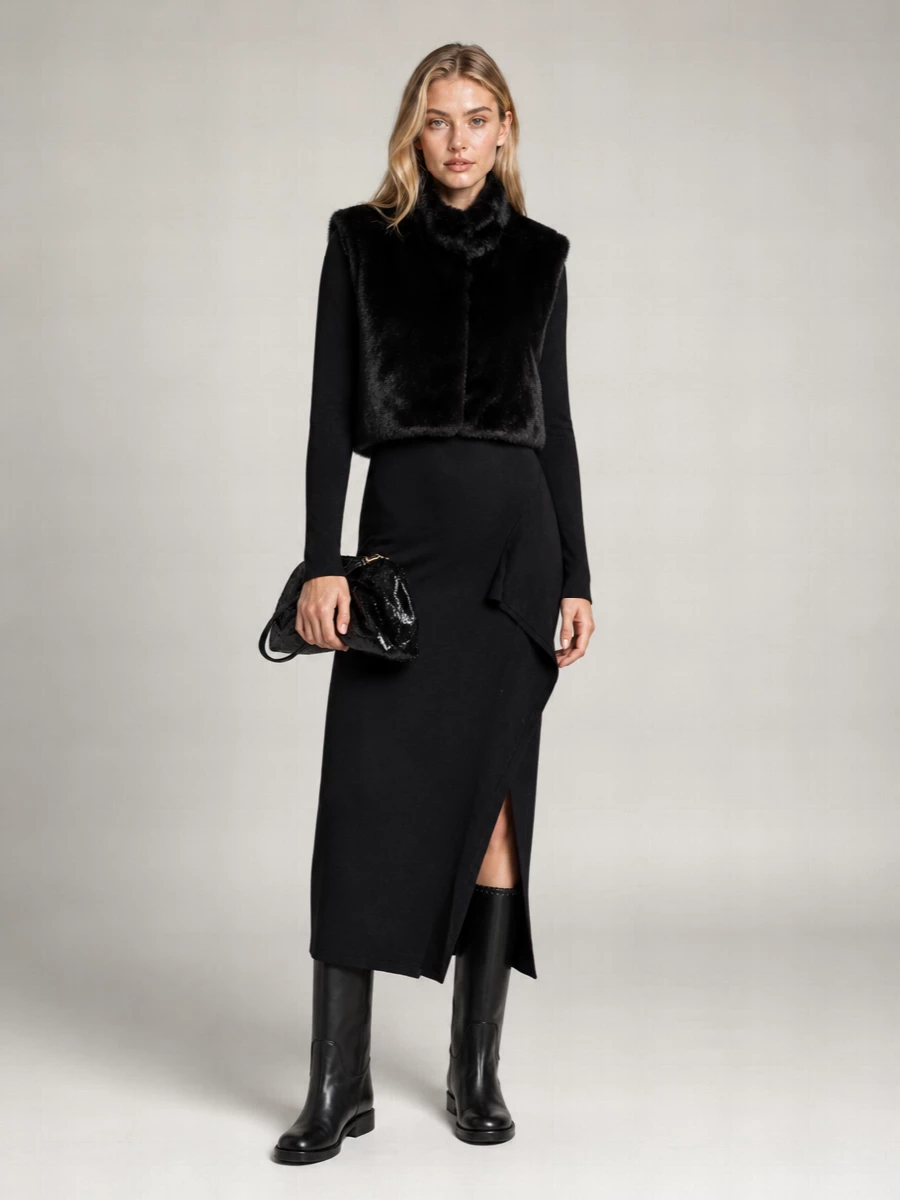 Herno faux fur gilet