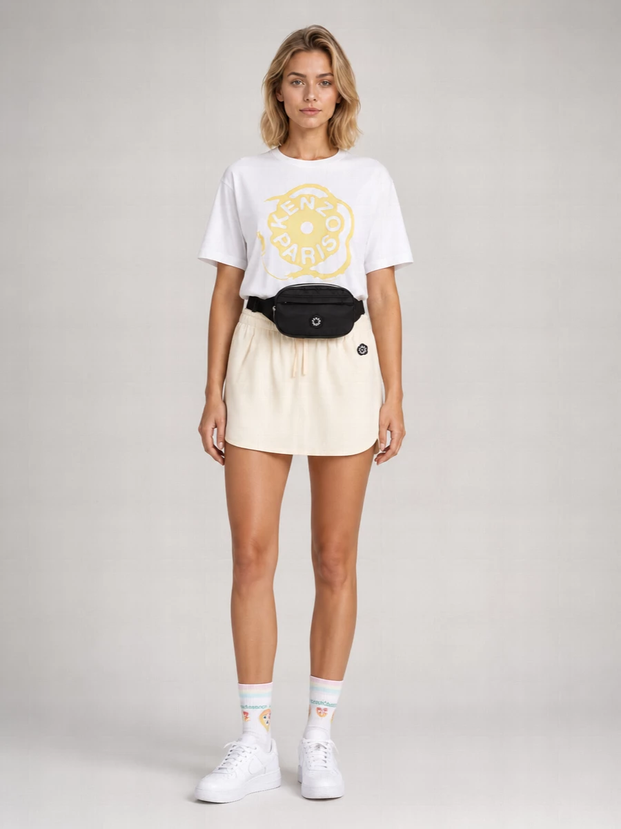 Kenzo Cotton Logo Print Loose T-Shirt