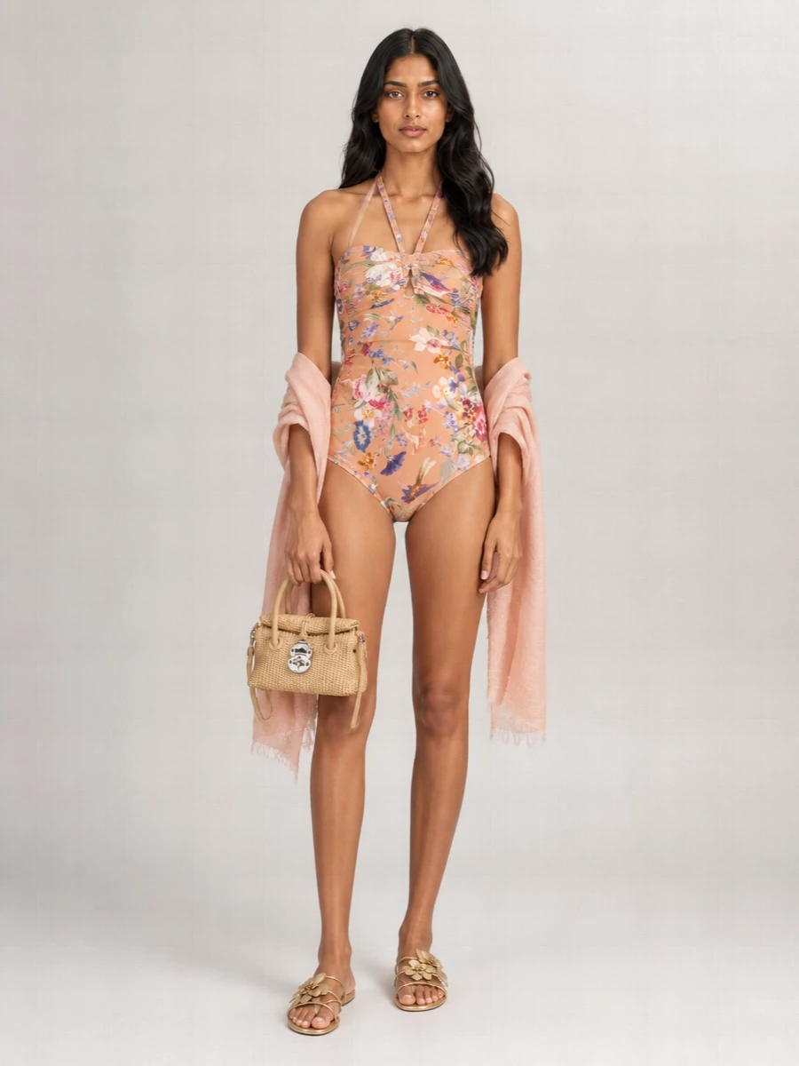 Zimmermann Leather Asymmetric Slides