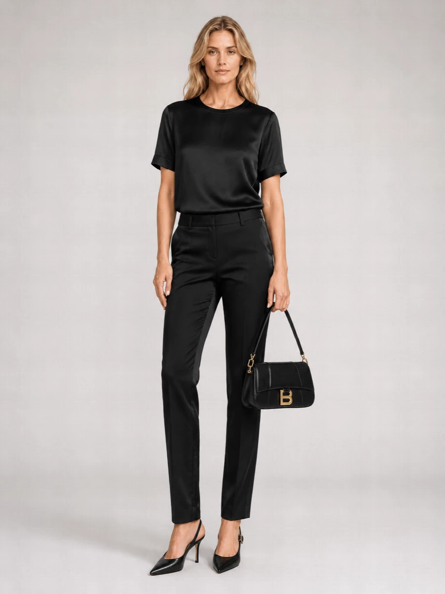 Balenciaga Hourglass Small Leather Shoulder Bag