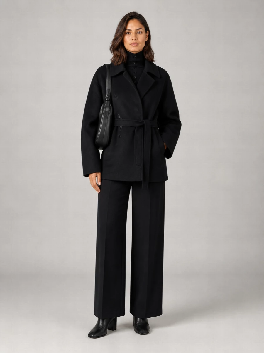 Lemaire Wool Alpaca Short Wrap Jacket