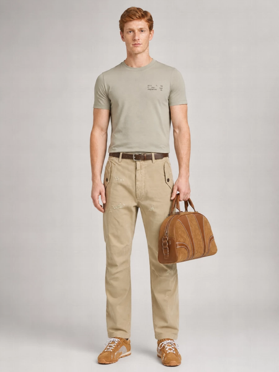 Dsquared2 Cotton Straight-Leg Trousers