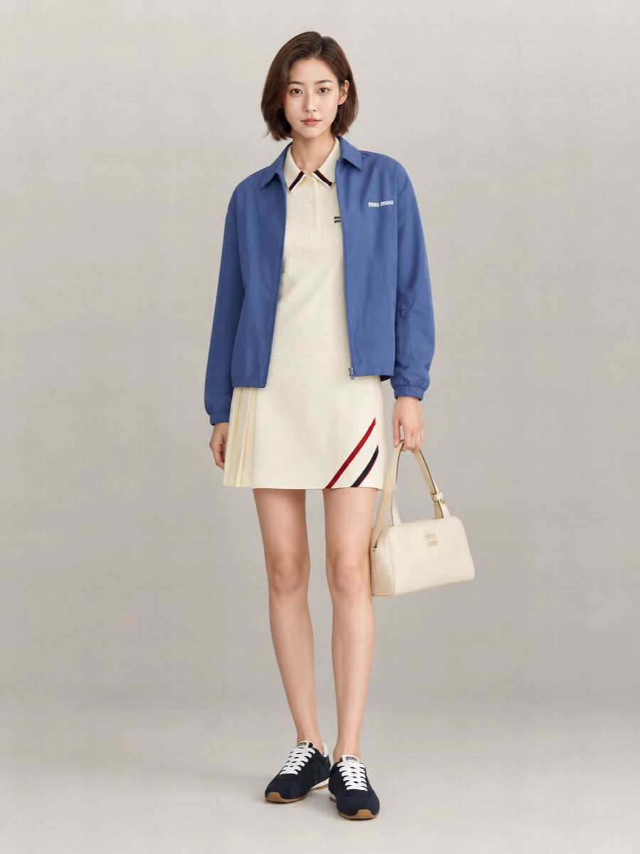 Miu Miu Tech Fabric Windbreaker Jacket