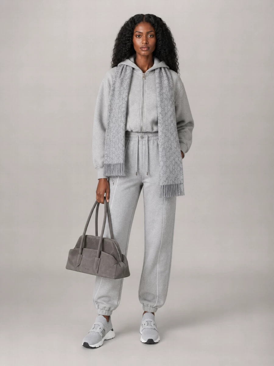 The Attico Cotton Logo Print Straight-Leg Joggers