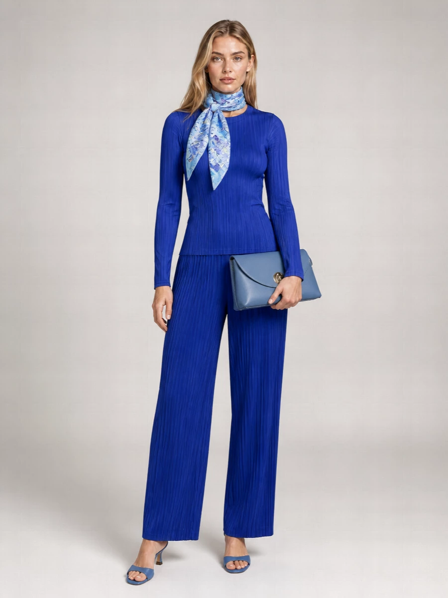 Pleats Please Issey Miyake Wide-Leg Trousers