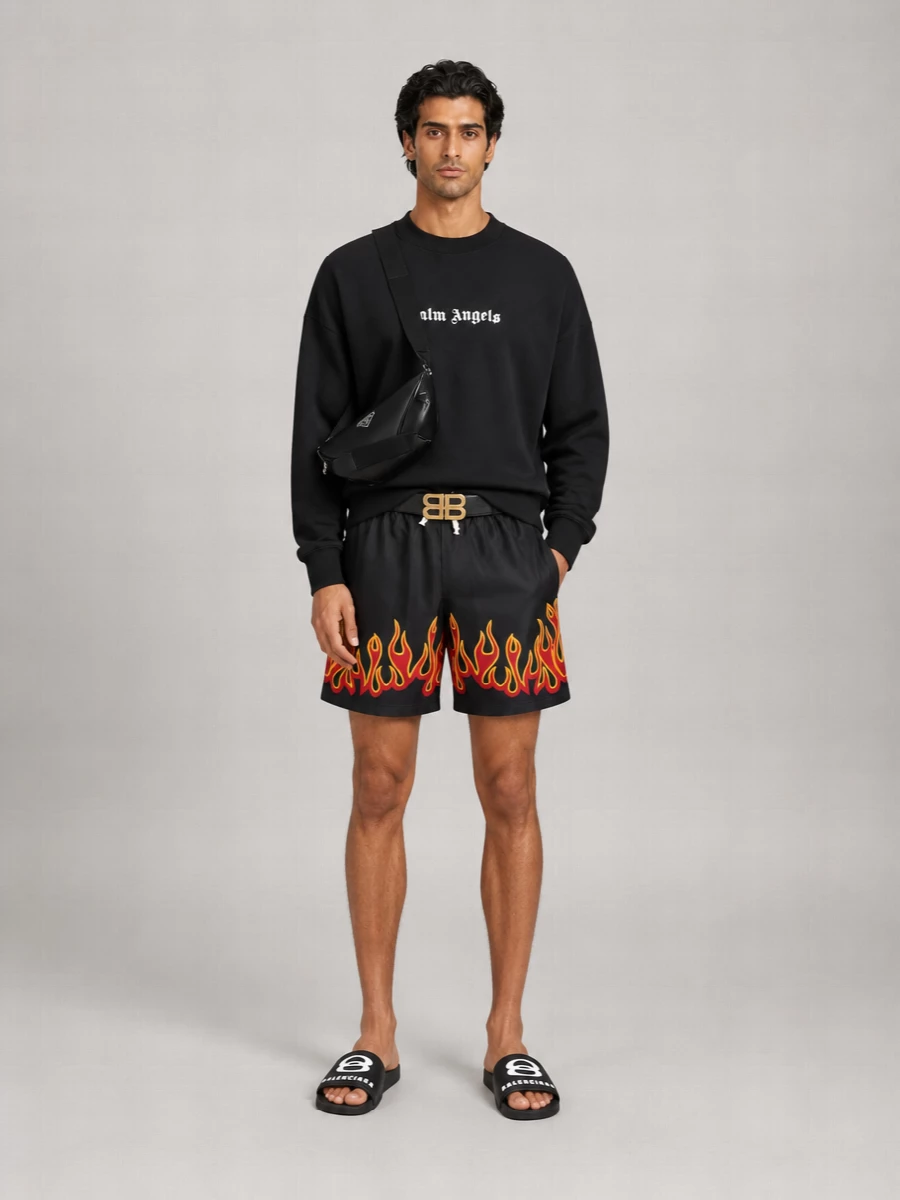 Palm Angels Printed Swim Shorts
