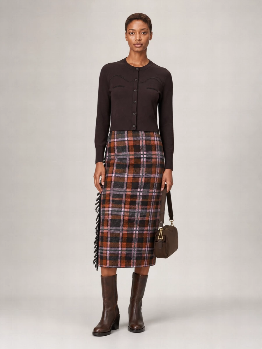 Guest In Residence Cropped Cashmere Western Shirt