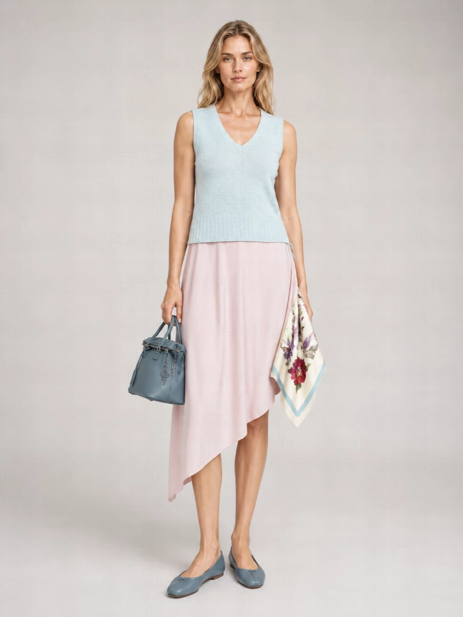 Maison Margiela Hemp V-Neck Sleeveless Vest