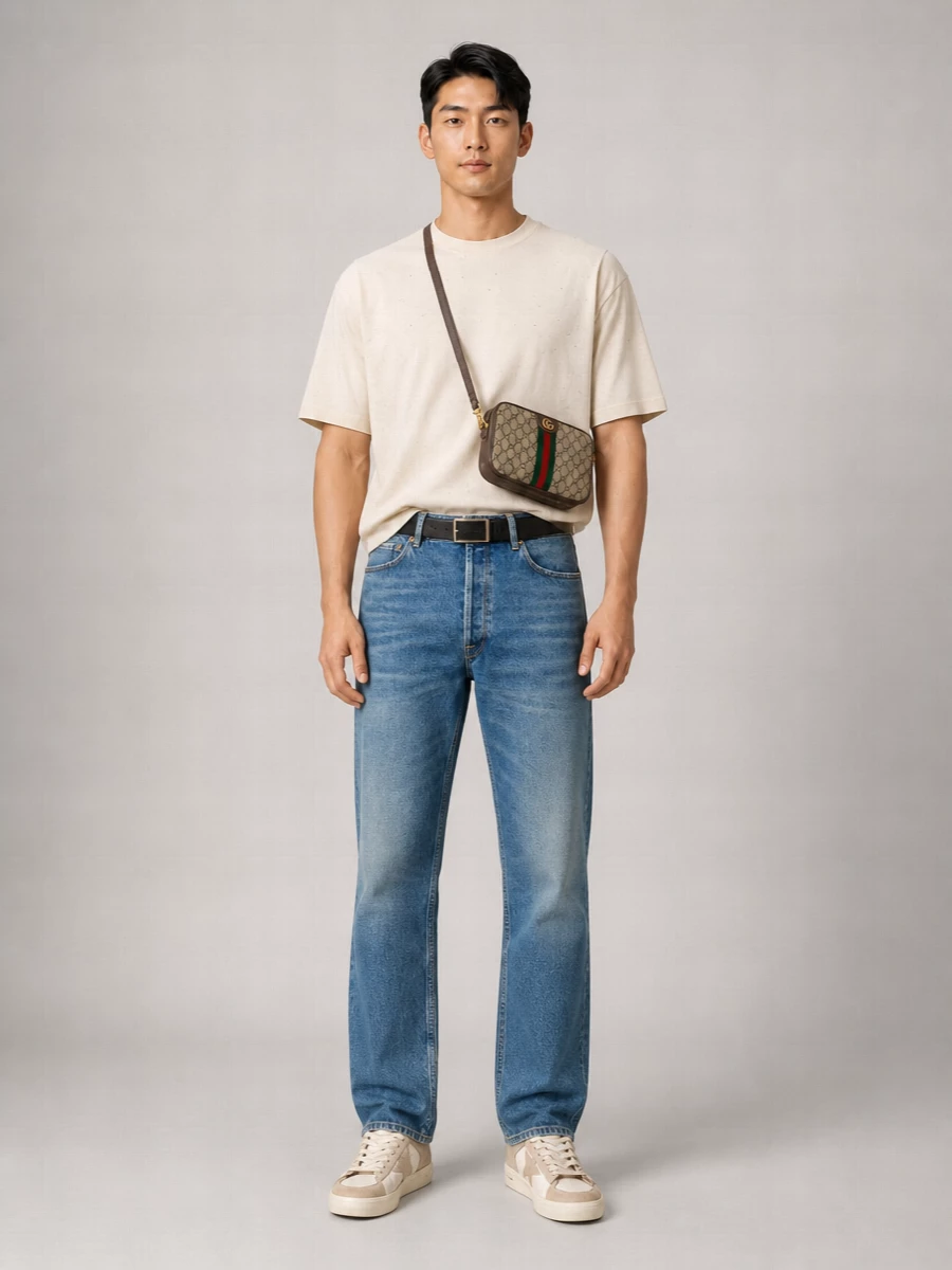 Gucci Coated Canvas Small Shoulder Bag