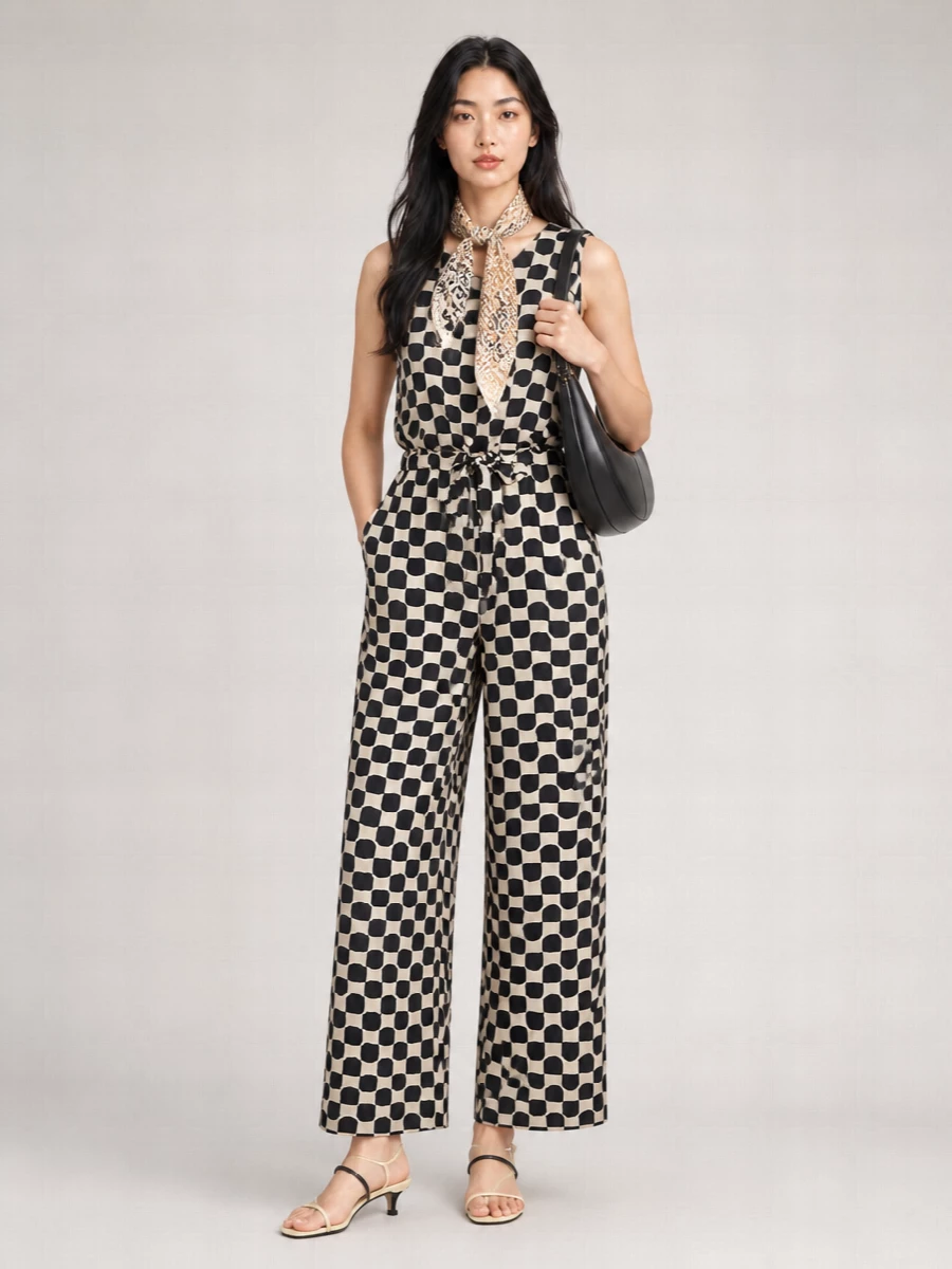 S Max Mara Silk Jumpsuit