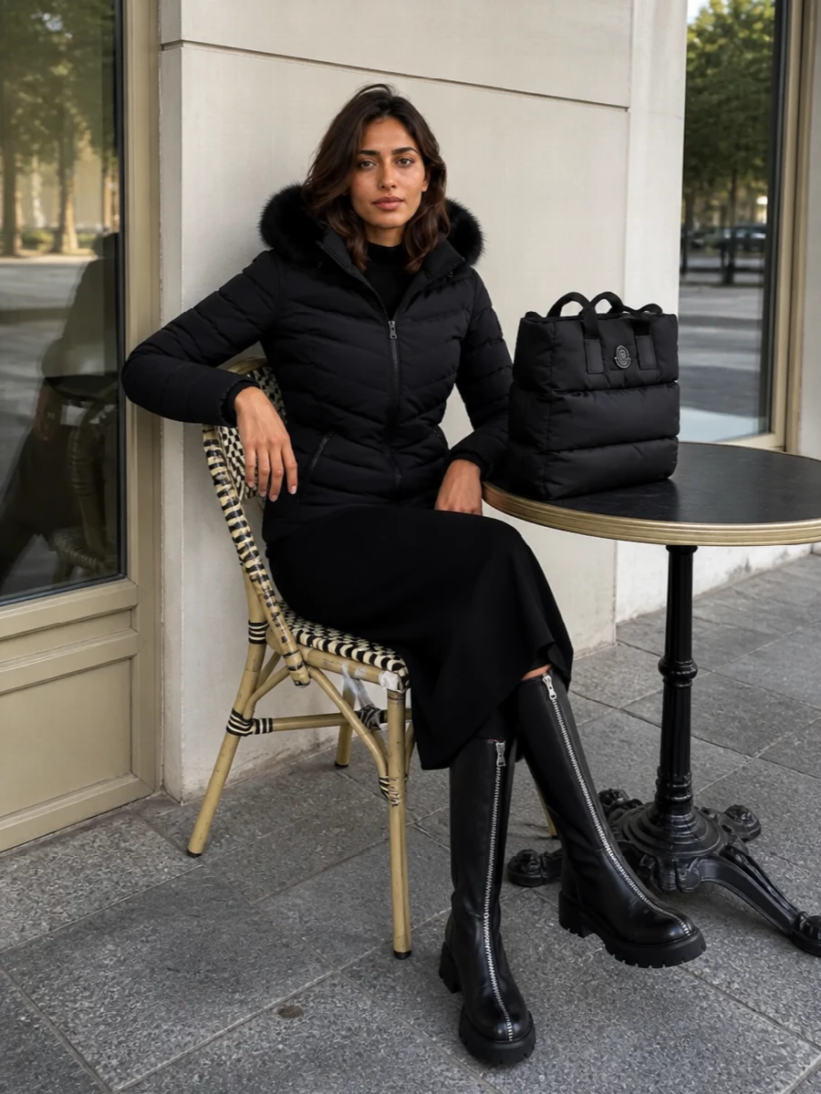 Parosh knit midi moschino boots moncler bag