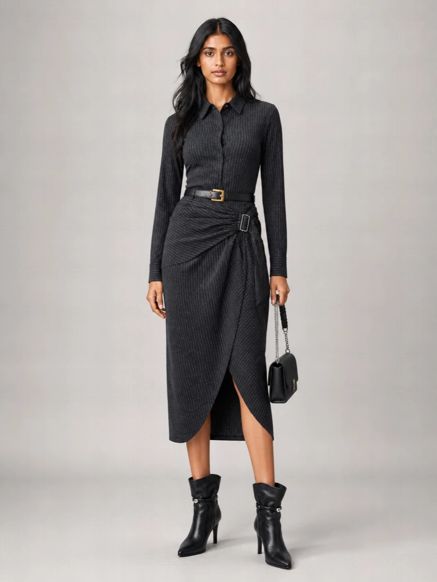 Isabel Marant Virgin Wool Midi Dress