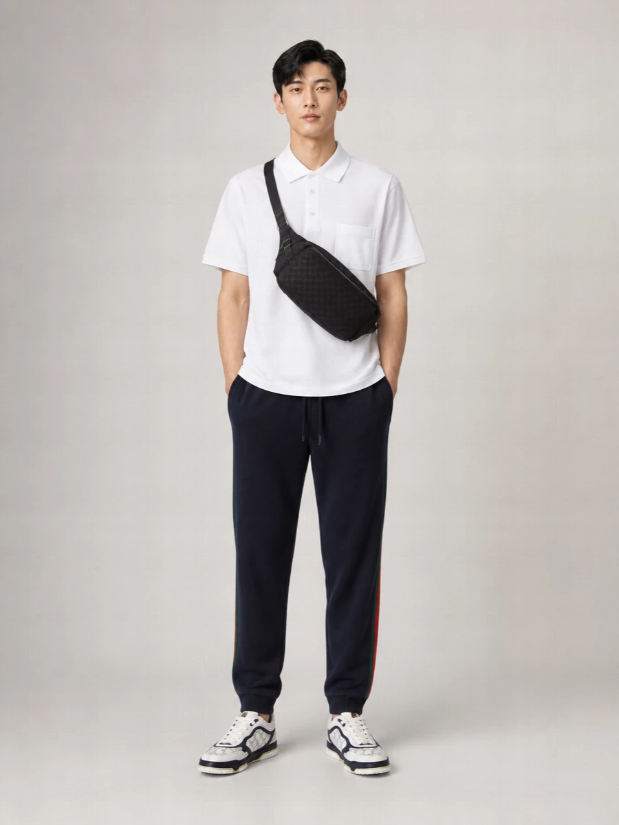 Gucci Gg Fabric Crossbody Bag