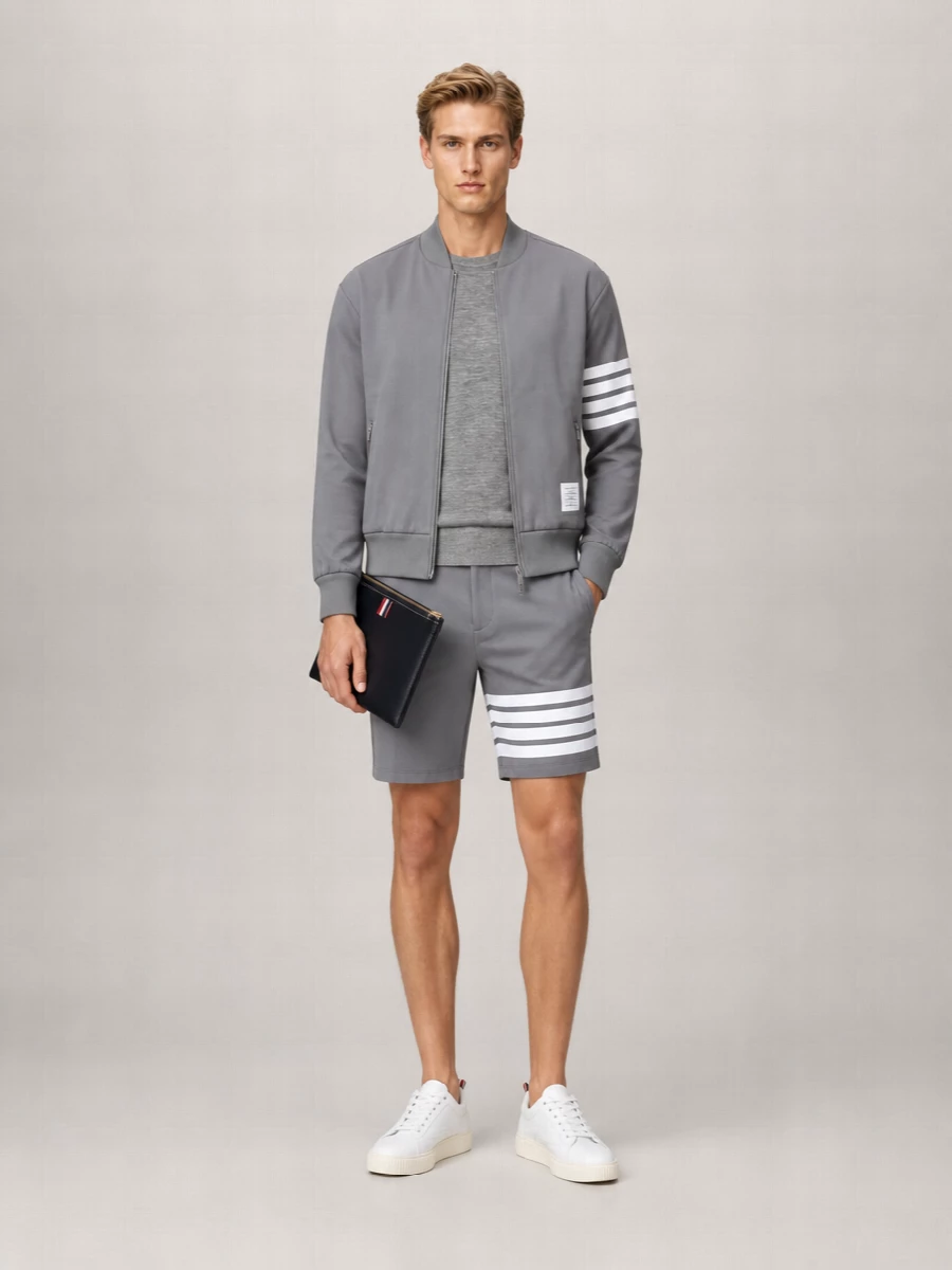 Thom Browne Ribbed Bomber Jacket